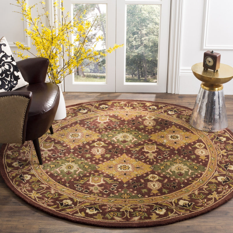Dunbar Hand Tufted Wool Oriental Rug, Round 6'