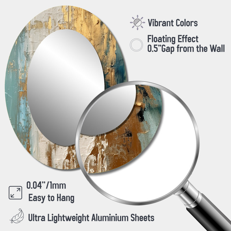 Miroir mural Gilded, 40 po x 30 po