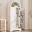 65'' Kitchen Pantry With Classified Pantry Door, Arched Storage Cabinet With Organizer-1663895523