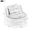 Fauteuil d'appoint en velours surdimensionné 360 degrés-494137109