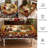 Washable Polyester Santa Claus Pattern Tablecloth for Christmas Decor