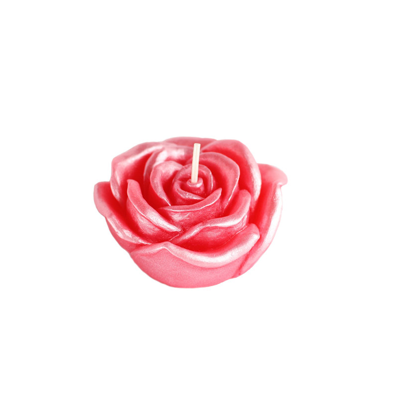 Bougie flottante sans parfum Rose, Rouge, 12