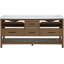 Meuble-lavabo en bois massif et brun 72 po Oakwell-798943800-798943804