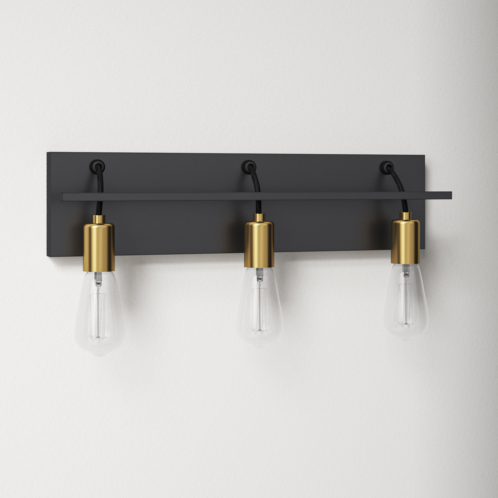 3 Light Dimmable Bath Bar, No Bulb