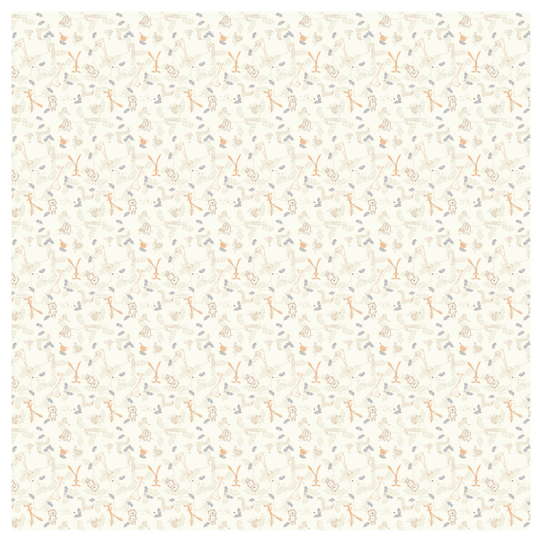 Pastel Plushies 3.2m x 4.8m Textured Matt Peel & Stick Wall Mural