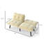 Cream Convertible Folding Modern Sofa Bed-916535934