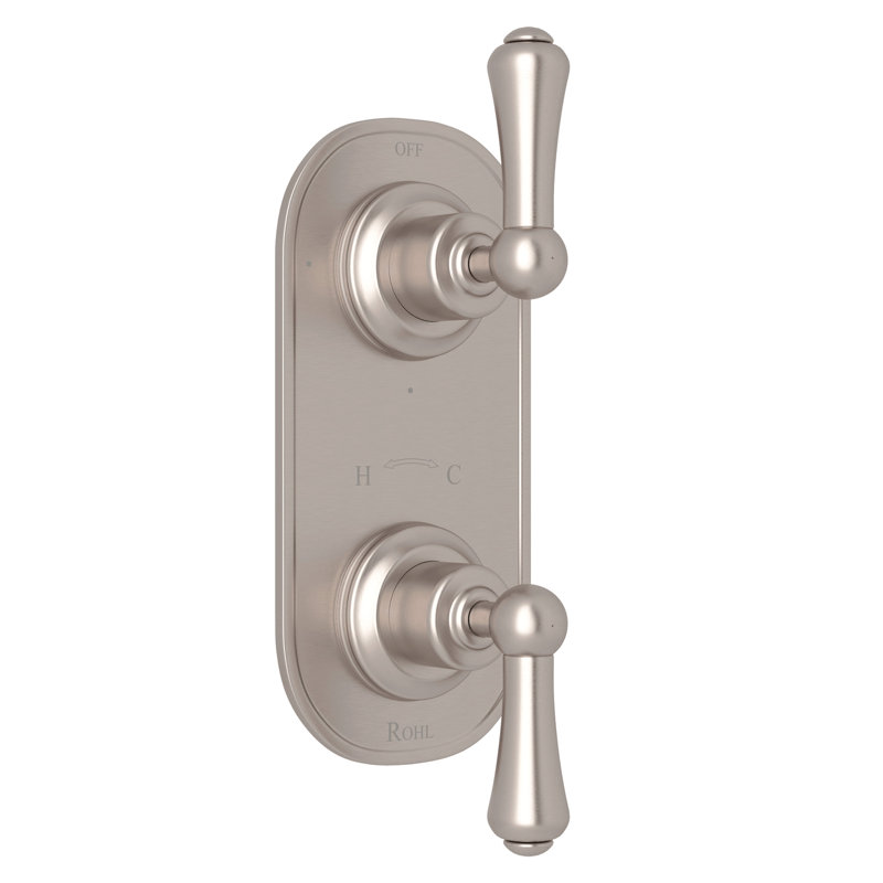 Garniture thermostatique 1/2 po avec inverseur Georgian Era ™, Nickel satiné