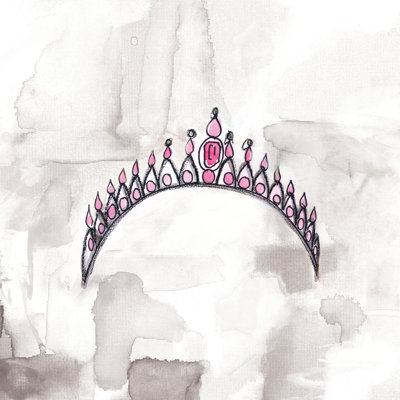 Cute Crown 1 - Wrapped Canvas Painting