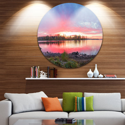 " Beautiful Fall Sunrise Over RiverPhotograph "