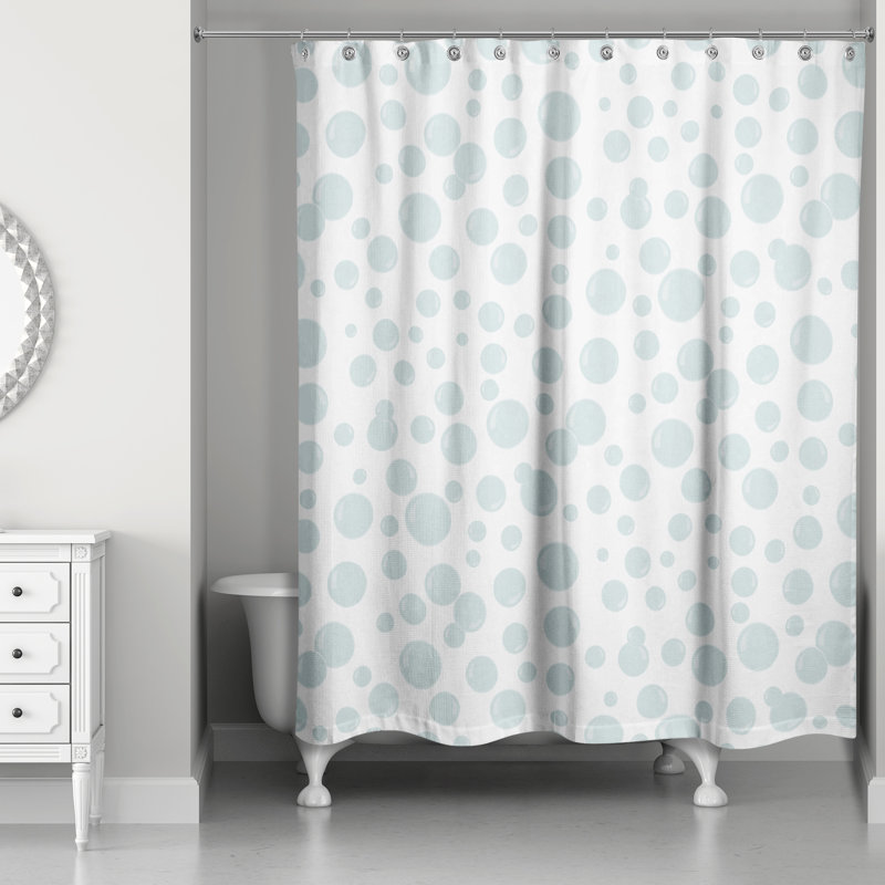 Rideau de douche simple, Blanc