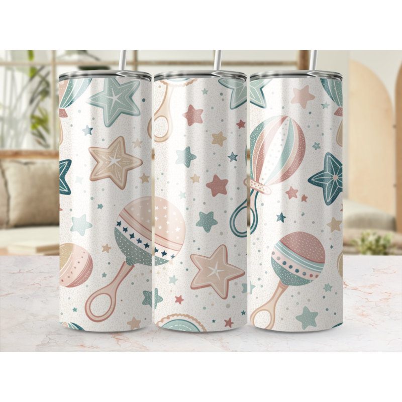 Choose Handmade Tumblers 591ml Vacuum Insulated Stainless Steel (18/8) Travel Tumbler with Straw