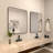 Cosy 30 in. W x 36 in. H Rectangular Framed Wall Bathroom Vanity Mirror in Matte Black-179857958-179179712