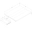 Lit plateforme double avec tiroir Primo