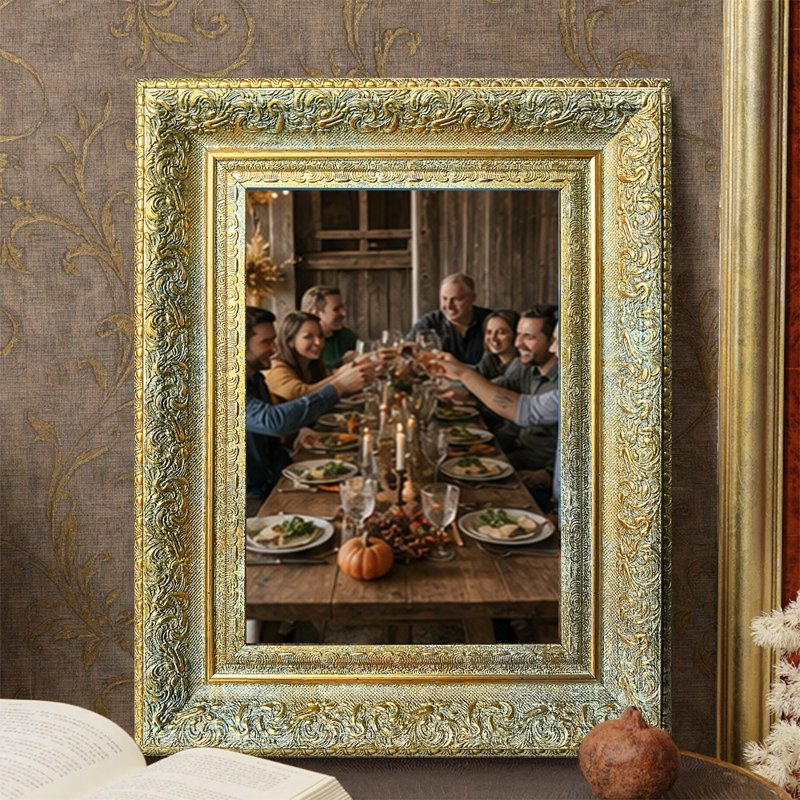Cadre photo 3 pièces 11 po x 14 po doré antique pour décoration de bureau, Or antique, 3, 11 po x 14 po