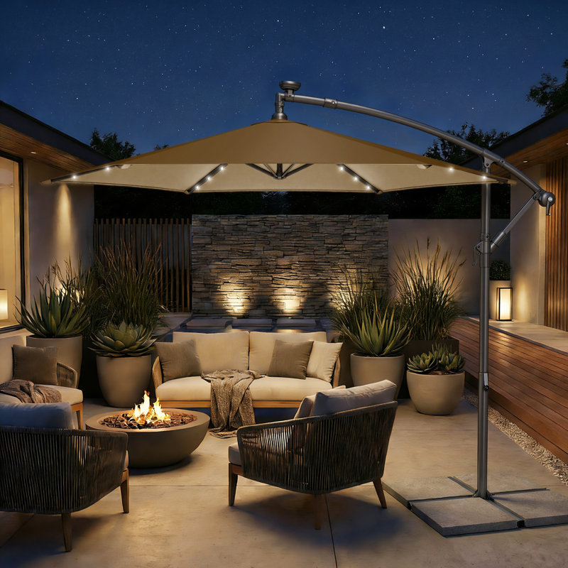 300cm Market Parasol, Taupe