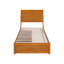 Lit plateforme en bois massif Lamayia avec pied de lit et tiroirs de rangement-832896266-832896268