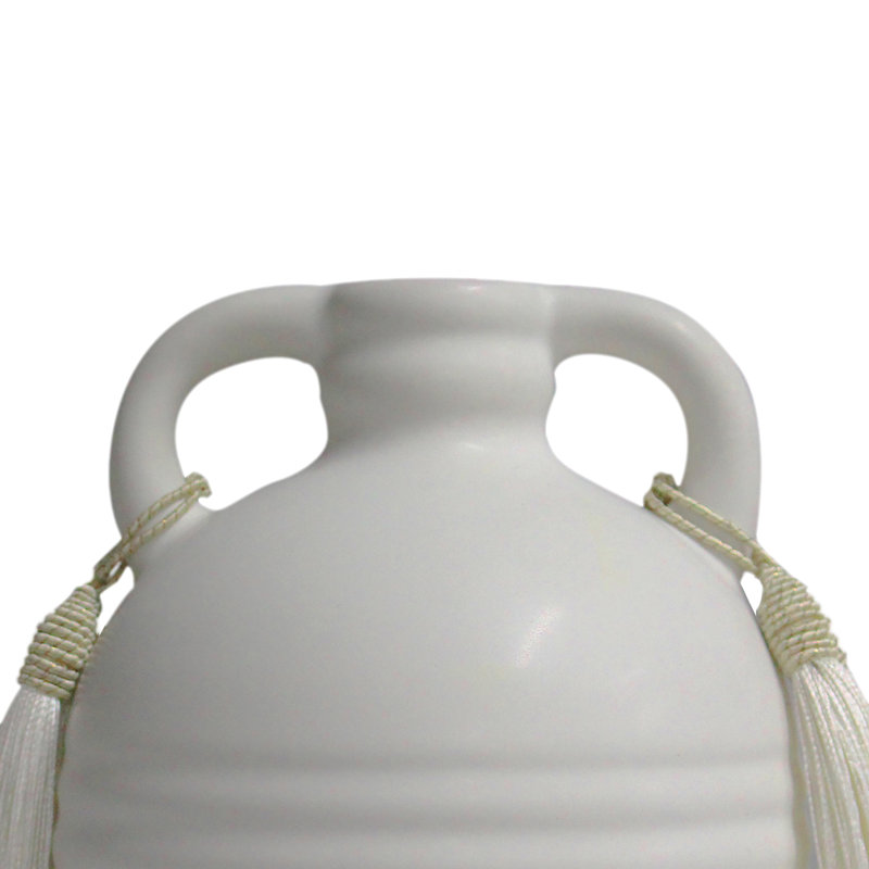 Vase en céramique Cliett Adonis, Blanc