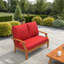 Sunbrella Outdoor Loveseat Cushion, Deep Seat/Back Replacement Cushion 5 Inch-1094407254