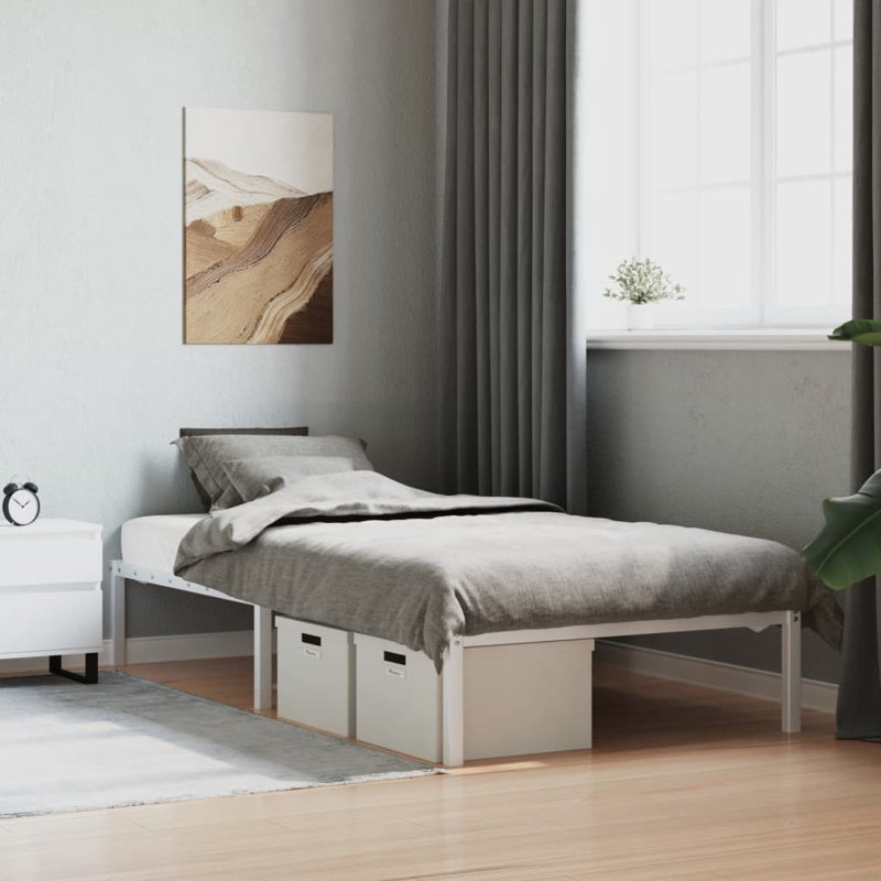 Akenside Bed, 107 x 203cm, White