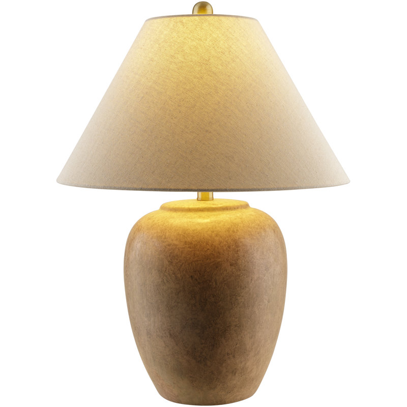 Lampe de table en céramique Eustacia, Brun délavé