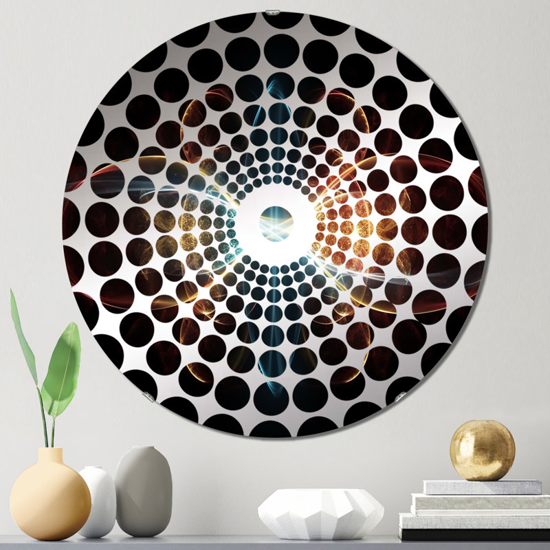 Lassay - Miroir décoratif à cercles concentriques, 23,6 po x 23,6 po