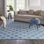 Tapis géométrique bleu / ivoire Kardinya-1818059073