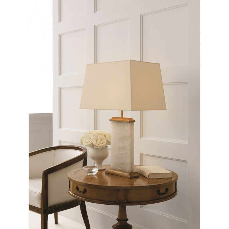 Crescent Table Lamp, Silver