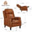 Traditional Breathable Top Grain Genuine Leather Recliner-277283463