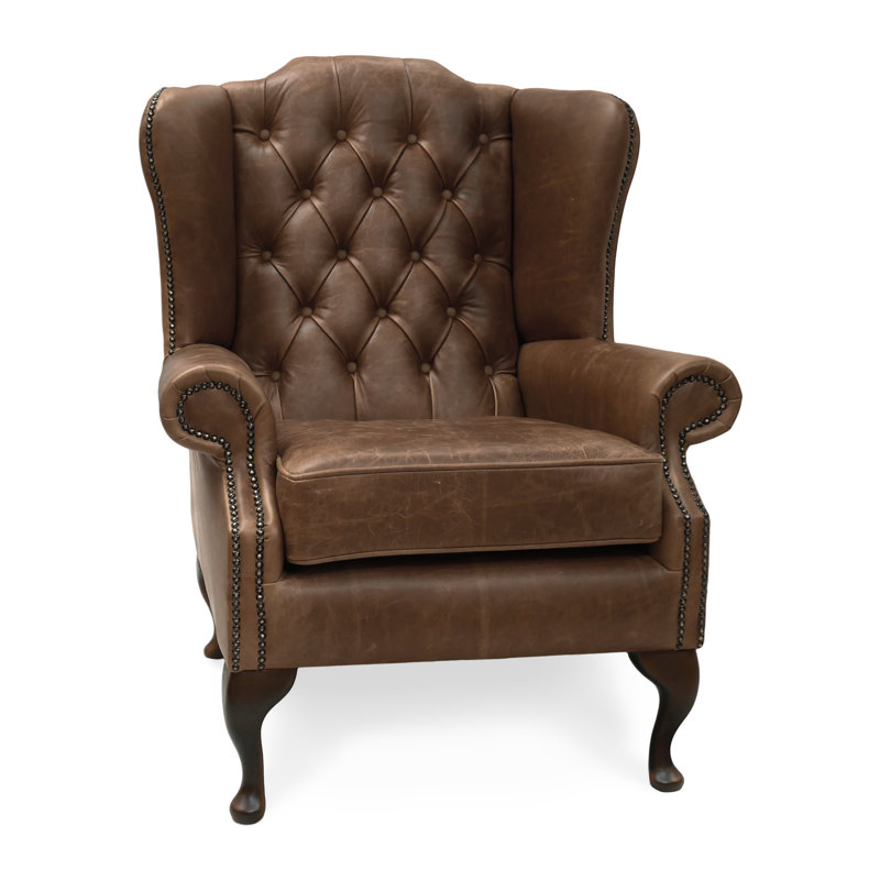 Dellaquila Upholstered Accent Chair, Brown