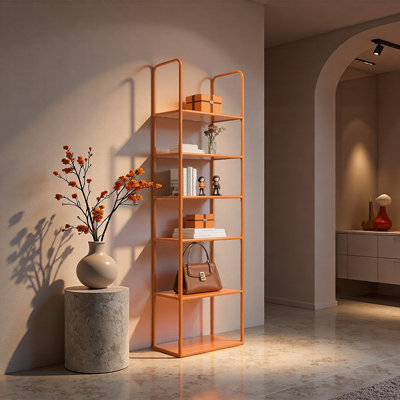 Orange Iron Display Shelf