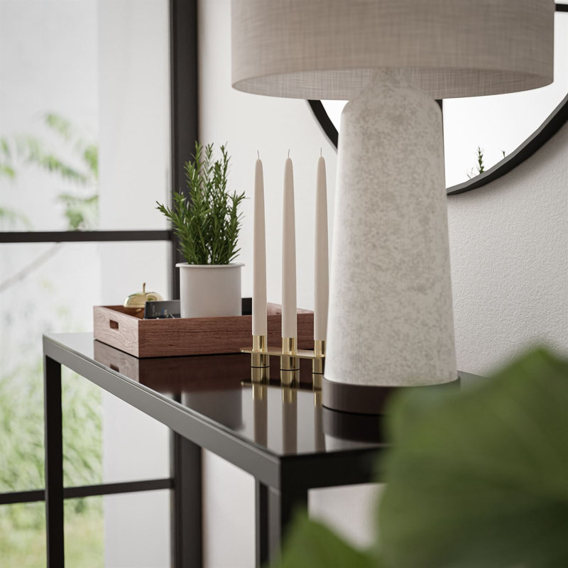 Calexico Console Table, 79cm H x 100cm W x 30cm D, Black, Black
