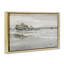 «Coastal Rocks on Reflective Shore», art mural sur toile flottante brune-1183303925-1183527468