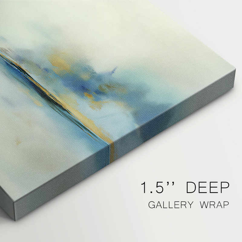 Série de paysages abstraits XCV III, H 12 po x l 18 po