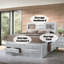Grand lit avec rangement blanc Ireland-1067079345
