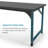 Modern Computer Desk, Large Office Desk Computer Table Study Writing Desk Workstation For Home Office,Black Metal Frame-119637010-119637008