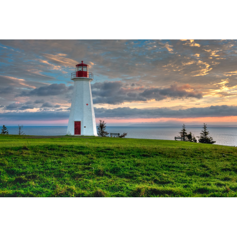 Cape George Lighthouse by Master-c - Wrapped Canvas Print, 30cm H x 46cm W x 3.8cm D
