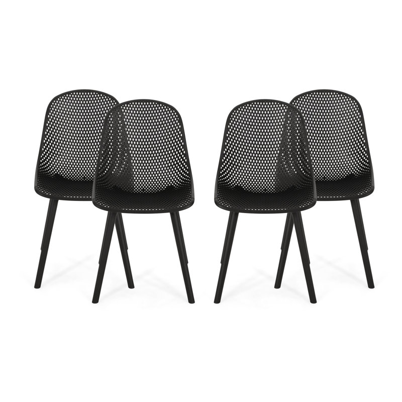 Chaises d'appoint pour l'extérieur Artha, Noir