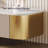 Fully Assembled Modern 79" Beige TV Stand with Gold Bottom  for Living Room
