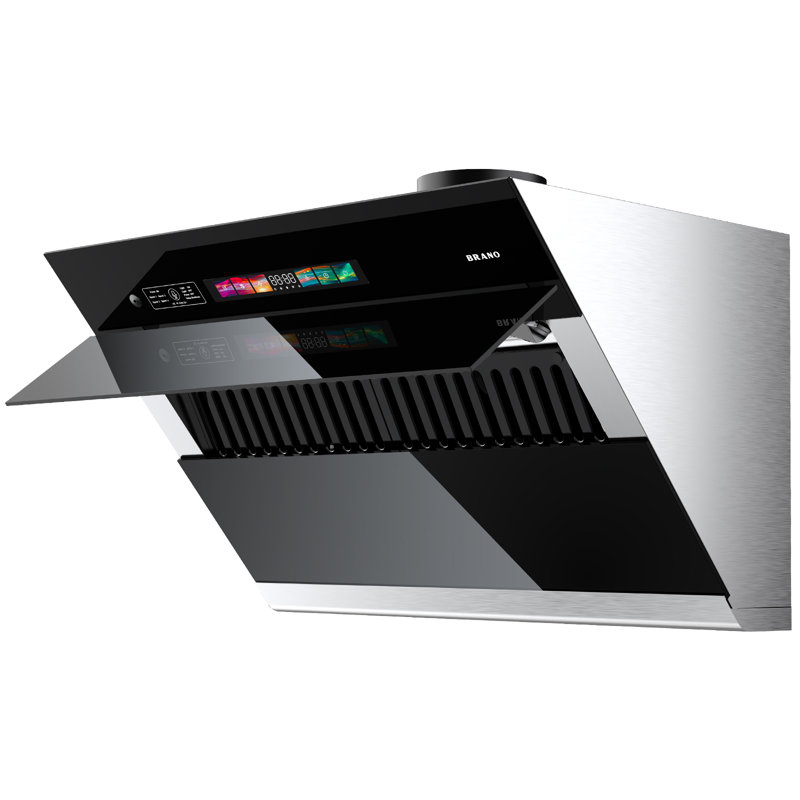 Brano 30" Black Under Cabinet Range Hood With 900 Cfm, Voice/gesture/touch Control, Side-draft Design & Ducted/ductless Convertible - For Under-cabinet Modern Kitchens