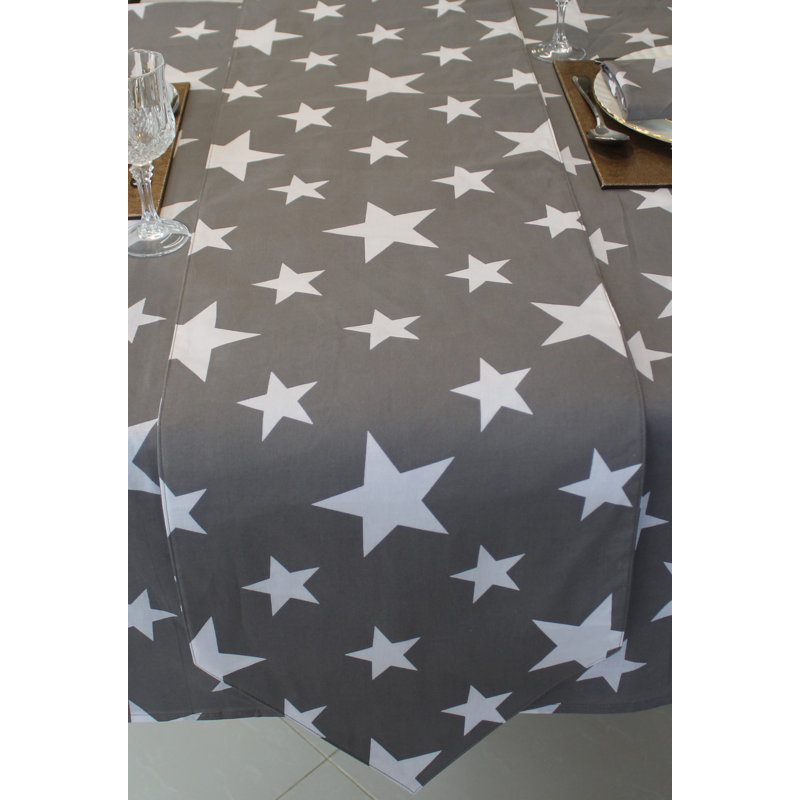 Stars Table Runner Aldean, Grey