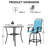 4 Person Patio Swivel Counter-height Dining Set-1682166740