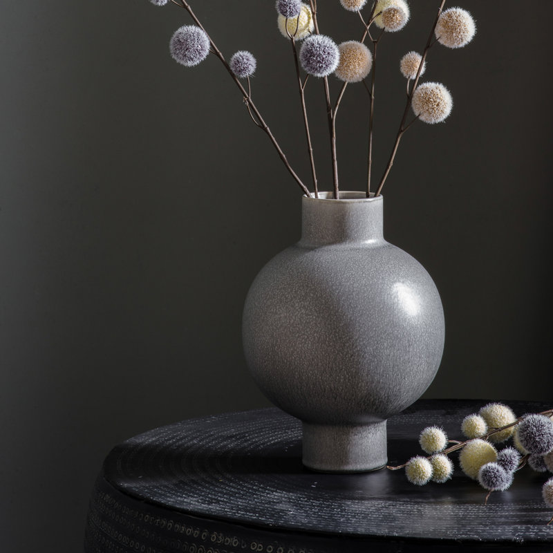 Lexi-Mai Handmade Ceramic Table Vase, Grey