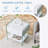 Bedside table with drawers.The board surface is MDF with white grain sticker,and both sides are tempered glass.The design is simple and elegant, with excellent storage functions.W1512P285061