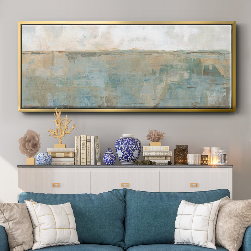 Distant Fields- Framed Canvas, 24" H x 60" W