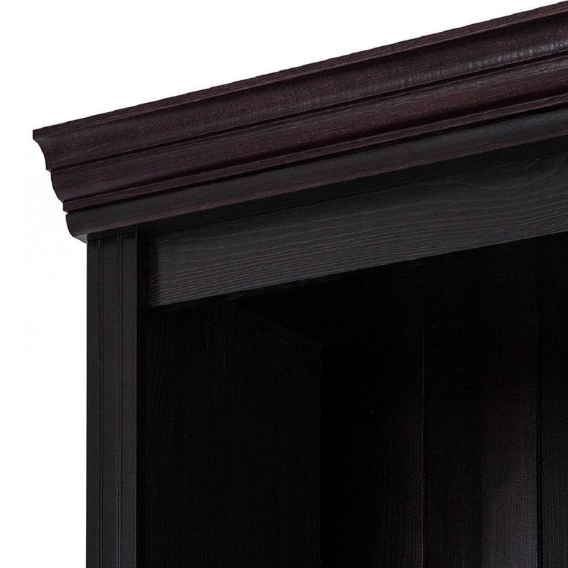 Merchiston 223cm H x 140cm W Standard Bookcase, Dark Brown