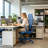 Modern Executive Office Chair with Adjustable Height Lumbar Support 3D Adjustable Armrest Swivel Base for Conference Rooms-1052659708