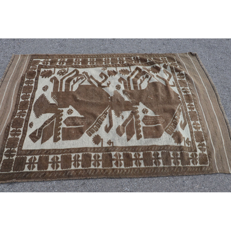 Tapis turc brun Anatolian