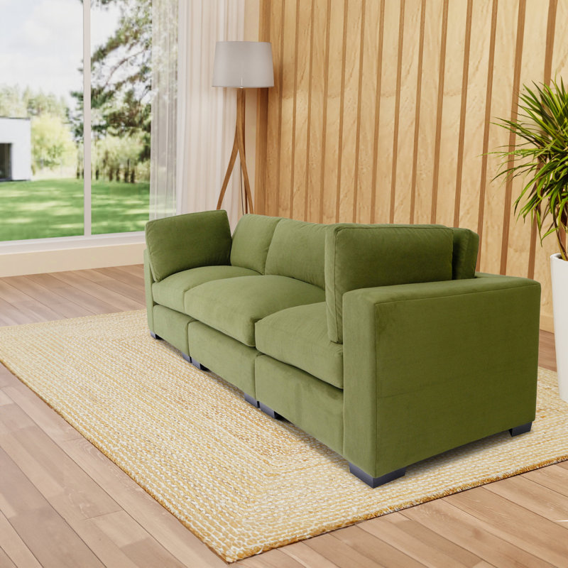 Canapé moderne pour causeuse Forest, H 34,05 po x l 126,05 po x P 42,05 po