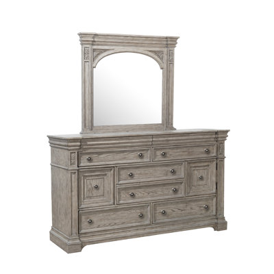 Commode 8 tiroirs + miroir Jaeceon