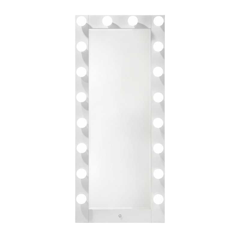 Meuble-lavabo lumineux 1 pièce avec miroir et miroir en biseau